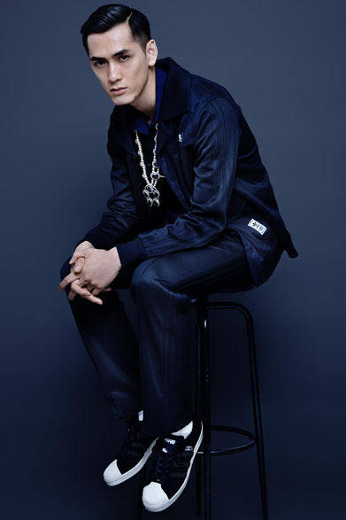 NH Track top Cardigan 1万8360円、NH Track pant 1万5120円、NH SHELL TOE 2万4840円