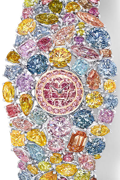 クォーツ、マルチカラーダイヤモンド、55億円<br /><br />グラフ 東京サロン<br />Tel. 03-6267-0811