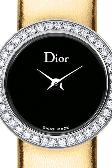 クォーツ、SSケース、ダイヤモンド、MOP文字盤、イエローゴールド ミラーレザーストラップ、ケース径19mm、54万4320円<br /><br />クリスチャン ディオール ディオール タイムピーシズ<br />Tel. 0570-200-088