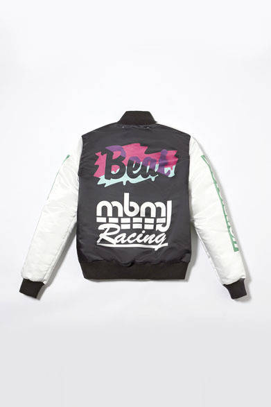 マーク BY マーク ジェイコブス メンズ原宿限定商品「TIGER CLAW SATIN ZIP-UP JACKET」（裏） 6万8040円