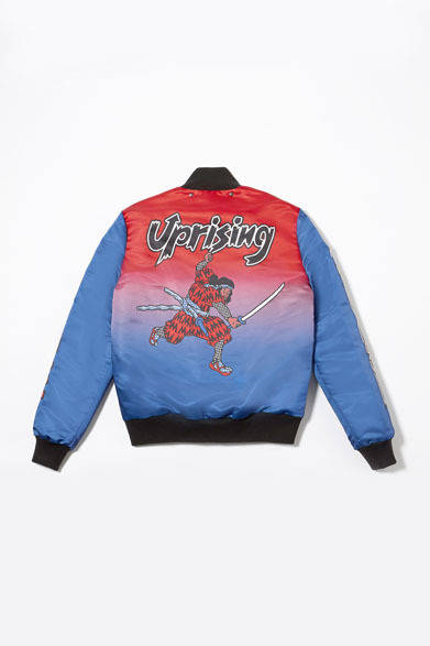 マーク BY マーク ジェイコブス メンズ原宿限定商品「SAMURAI SATIN ZIP-UP JACKET」（裏） 6万8040円