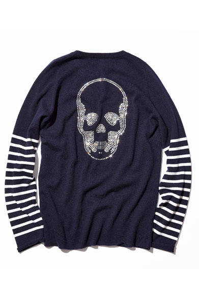 「SOPH.TOKYO 15th Anniversary」 スペシャルプロダクト<br />「lucien pellat-finet　UE NAVY CASHMERE BORDER KNIT」43万2000円