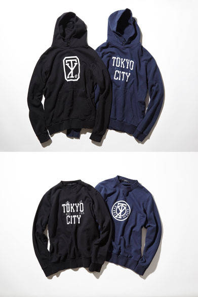 「SOPH.TOKYO 15th Anniversary」 スペシャルプロダクト<br />上／「Fragment TOKYO CITY PARKA」各2万520円<br />下／「Fragment TOKYO CITY CREW NECK SWEAT」各1万8360円