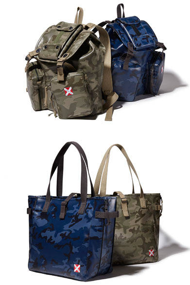 「SOPH.TOKYO 15th Anniversary」 スペシャルプロダクト<br />「LUGGAGE LABEL LINER RUCKSACK」各3万8880円、「LUGGAGE LABEL LINER TOTE BAG」各2万5920円