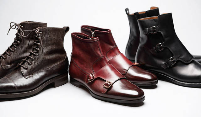 左から、「Edward Green（エドワードグリーン）」、「Santoni（サントーニ）」、「SARTORE（サルトル）」