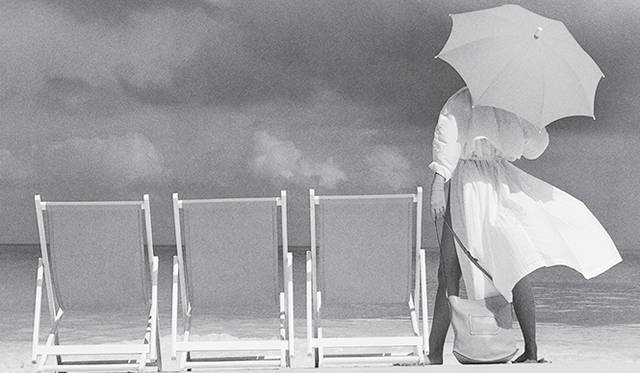 1984年に撮影された「ピン」の広告写真