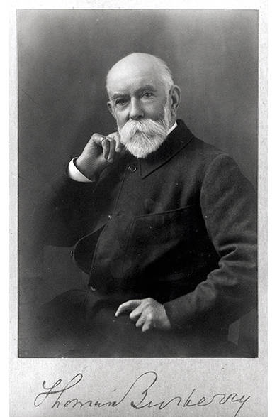 ギャバジンの開発者でもある、バーバリーを創設したトーマス・バーバリー