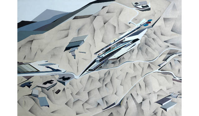 〈ザ・ピーク〉香港　1982-83 実現せず　© Zaha Hadid Architects