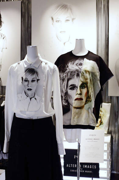 「ALTERED IMAGES by CHRISTOPHER MAKOS」 限定コレクション<br />リステアでの展示販売の模様