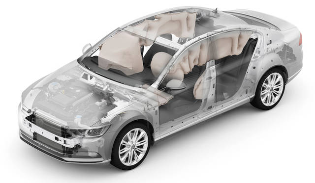 多くのエアバッグが搭載される