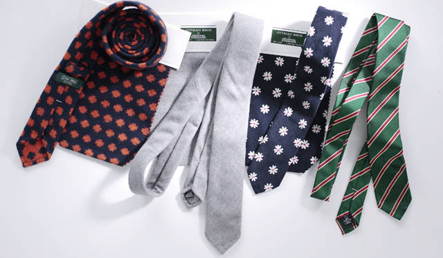 ネクタイやレディス用ボウタイもオーダー可能 