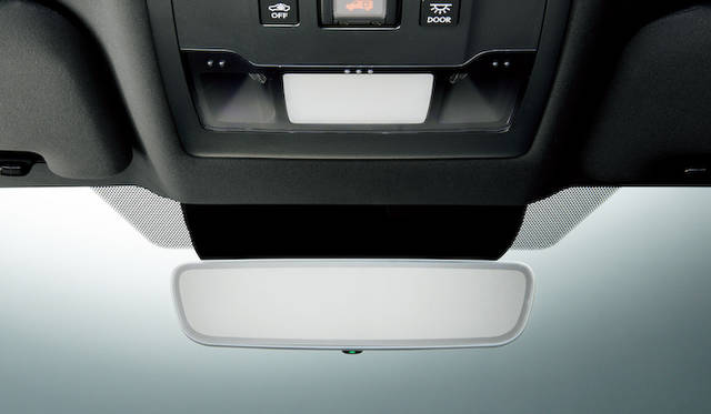 フレームレスの自動防眩インナーミラー 