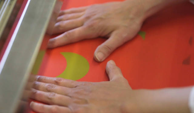 ロンシャンのアトリエでの製作風景