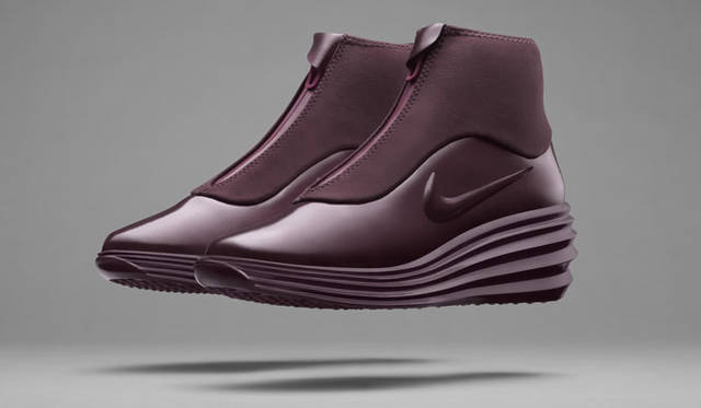 ナイキのワッフルソール技術を採用した初のロードレーシング用シューズ「ナイキ エリート」の誕生から38年経った今、「ナイキ ルナ エリート SKY HI スニーカーブーツ」が誕生。大きめのルナロン ソールにパテントレザーのアッパー、ジッパー付きのシュラウドを組み合わせ、厳しい天候の中でも快適に履きこなせるシューズに仕上がっている。「ウィメンズ ナイキ ルナエリート スカイハイ スニーカーブーツ」1万4040円