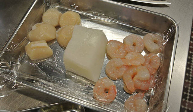 「魚介と焼き野菜のからし酢味噌掛け」の材料