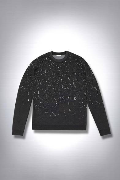 メンズ スプラッタージャガード セーター　2万4840円<br /><br />カルバン・クライン プラティナム<br />オンワード樫山 お客様相談室<br />Tel. 03-5476-5811<br />