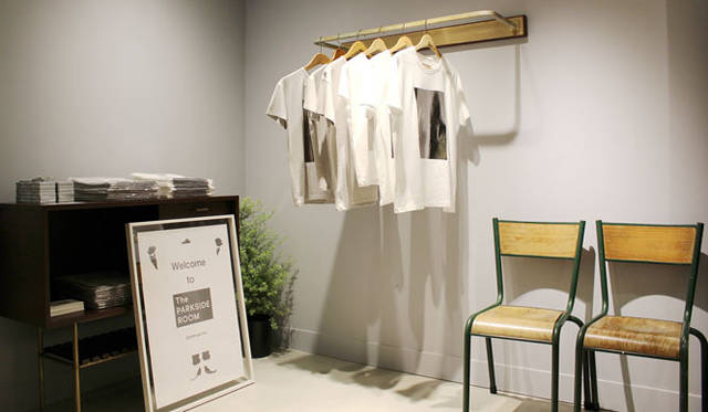 店内にマルチスペースを設け、さまざまな企画やアイテムを提案。オープンを記念したオリジナルボディのTシャツを製作