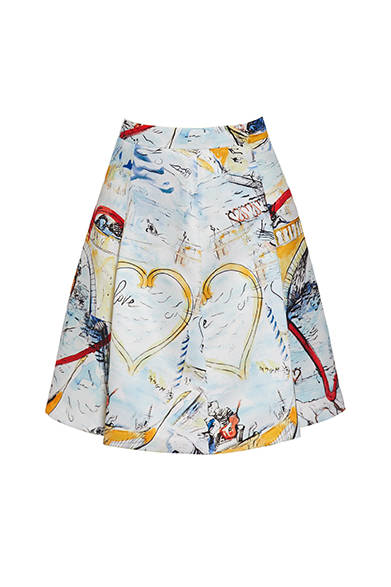 <strong>YOOX.COM｜ユークス・ドットコム</strong>　<br />「MSGM X YOOX」スカート　1万3900円（予定価格）