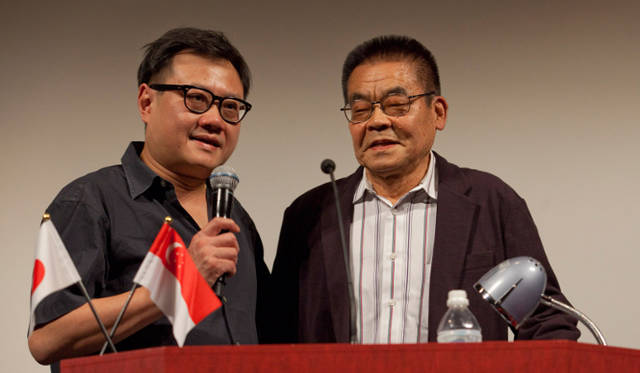 左：エリック・クー監督　右：辰巳ヨシヒロ氏