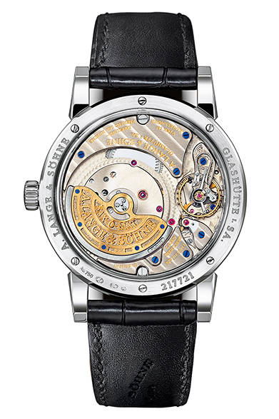 23 <strong>A.LANGE & SÖHNE|A.ランゲ&ゾーネ <br />ランゲマティック・パーペチュアル</strong><br /><br />自動巻き、ホワイトゴールドケース、価格847万8000円、2014年12月以降発売予定。<br /><br />A.ランゲ&ゾーネ<br />Tel. 03-3288-6639<br />http://www.alange-soehne.com
