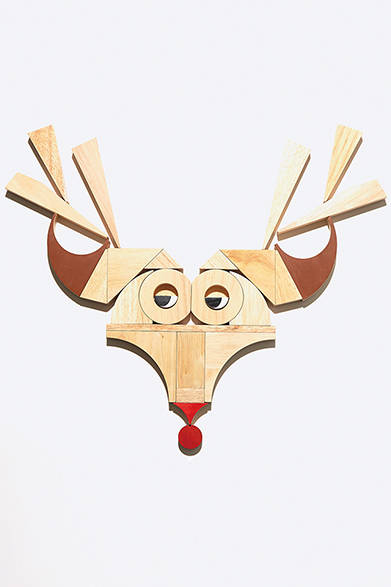 <strong>GIFTSFOR FAMILY｜ファミリー</strong><br />ブライトン在住のデザイナー2人が生み出した木製のおもちゃブランド。74個のピースから動物、人の顔、乗り物、建物などか形作れる。ミラー・グッドマン社製木製パズル「プレイシェイプス」1万5800円（マーガレット・ハウエル ハウスホールドグッズ）