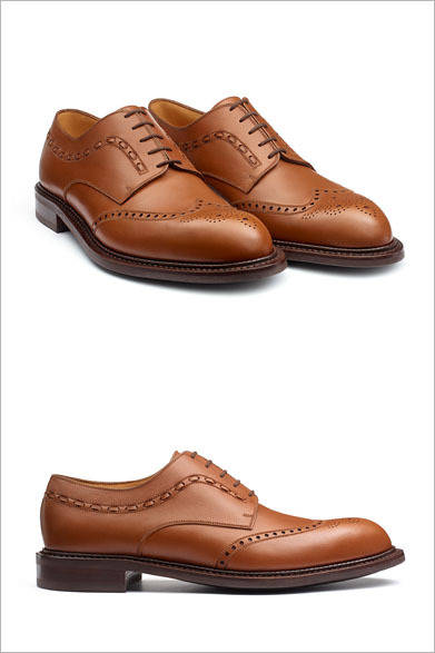 「COUNTRY GENTS（カントリージェンツ）」コレクションのフローラゴルフ ウィングチップ ダービー 12万4200円