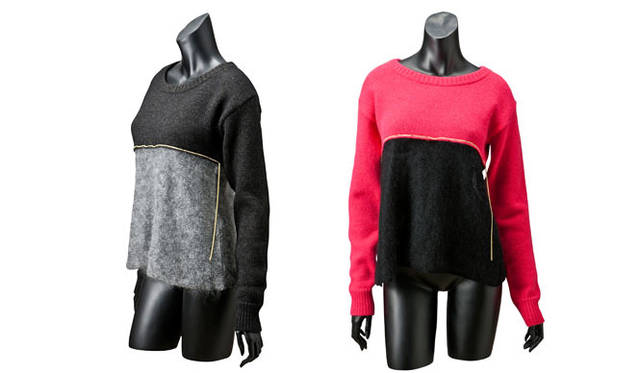 <strong>TOYO KITCHEN STYLE｜トーヨーキッチンスタイル</strong>　「La Couture TOYO KITCHEN STYLE」2014年秋冬デビューコレクション<br>Bi-color knit各2万8080円