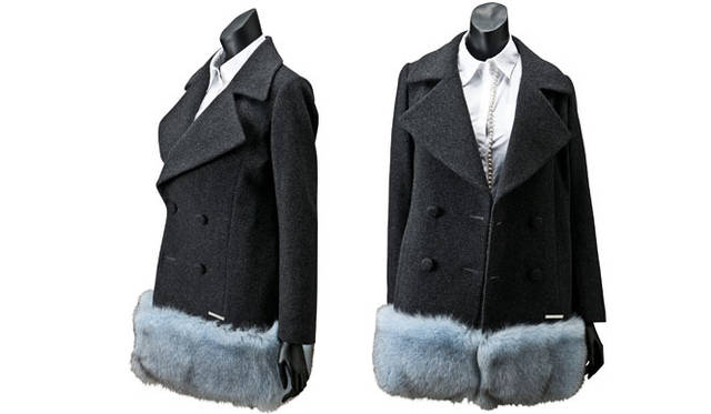 <strong>TOYO KITCHEN STYLE｜トーヨーキッチンスタイル</strong>　「La Couture TOYO KITCHEN STYLE」2014年秋冬デビューコレクション<br>Double Coat 11万160円