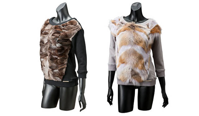 <strong>TOYO KITCHEN STYLE｜トーヨーキッチンスタイル</strong>　「La Couture TOYO KITCHEN STYLE」2014年秋冬デビューコレクション<br>Fur Sweat 各4万1040円