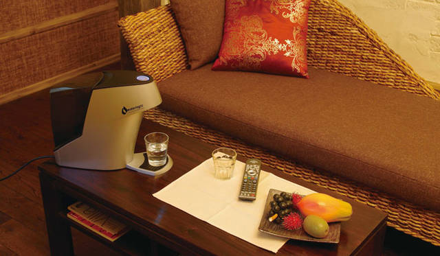 キッチンにはもちろん、リビングや食卓、ベッドルームなど、好きな場所に置けるのも魅力