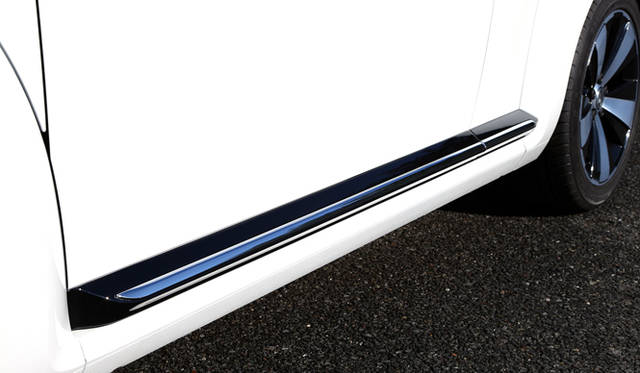 ボディ側面に設けられたサイドスカートもブラックとされ、The Beetle Turbo Exclusiveの特別感を演出する