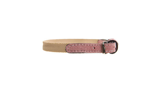 ベースボールカラー（ベージュ×ぺタル）　20.25cm（1cm幅） 1万1000円（税抜）