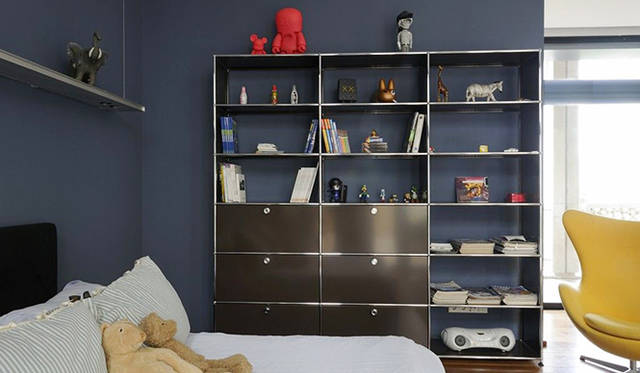 USMハラー　ブラウンブックシェルフ　ｰ　子供部屋