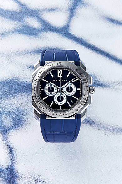 <strong>WATCH</strong>　「ブルガリ」ウォッチ“オクト・マセラティ リミテッド エディション”129万6000円（阪急メンズ東京1階）