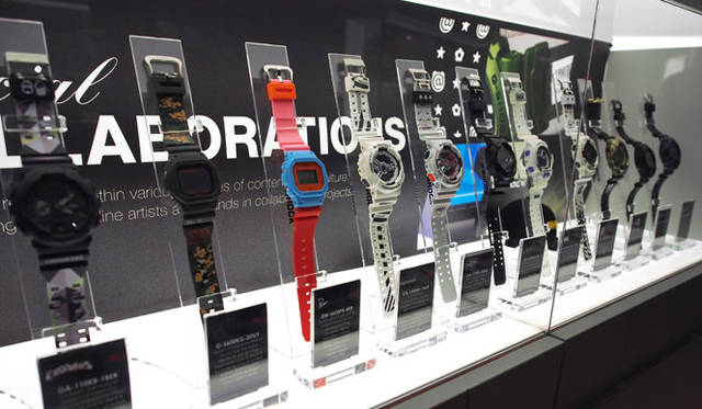 珍しい限定モデルも一部展示。</br></br><strong>G-SHOCK Corso Como</strong><br />営業時間｜10:30〜13:30、14:30〜19:30<br />定休日なし<br />Corso Como 9,20154,Milano,Italia<br />Tel. +39 02 8725 0655