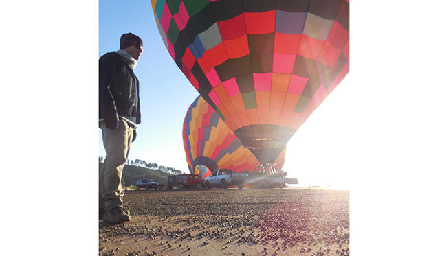 ネスプレッソ社の粋な計らいで、気球からミナスを一望