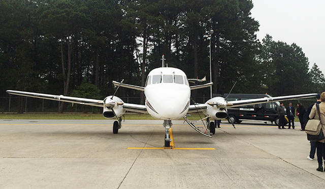 サンパオロからカルモ・デ・ミナスを往復で移動したセスナ機