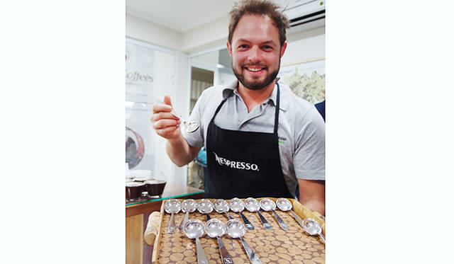 ブラジルのネスプレッソ社に勤務しているコーヒー・ソムリエ