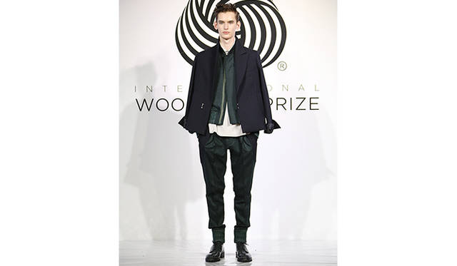 インターナショナル・ウールマーク・プライズ 2014/15 アジア地区大会 メンズウェア部門優勝を受賞したシセの作品 