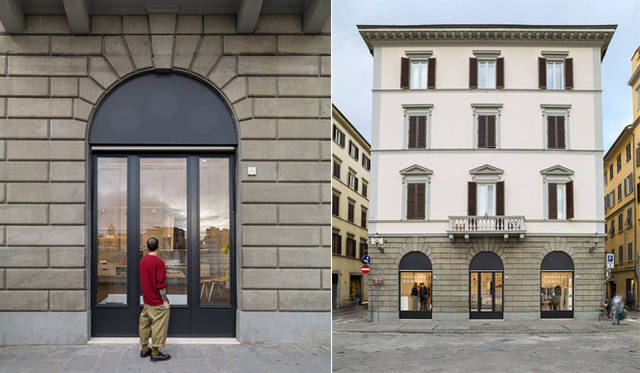 「MARGARET HOWELL FLORENCE （マーガレット・ハウエル フィレンツェ）」<br />すぐそばにアルノ川が流れるフィレンツェの中心部に位置する旗艦店「MARGARET HOWELL FLORENCE」とプロダクションオフィス