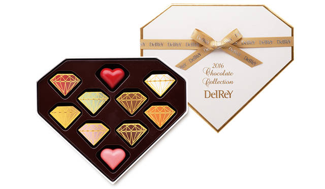 「デルレイ ダイヤモンドBOX 10個入」5616円（税込。2016年1月下旬発売予定）