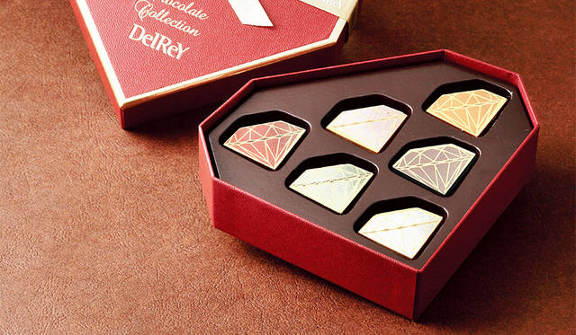 「デルレイ ダイヤモンドBOX 6個入」3564円（税込。2016年1月下旬発売予定）