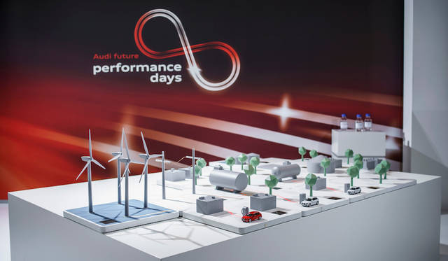 風力からe-gasをつくりクルマを動かす模型