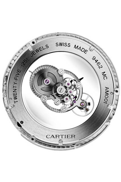 cartier|sihh2016|カルティエ <strong>ロトンド ドゥ カルティエ アストロミステリアス</strong><br />ケース|パラジウム950<br />直径|43.5mm<br />ムーブメント|手巻き(Cal.9462MC)<br />パワーリザーブ|50時間<br />ストラップ|ブラックアリゲーター<br />防水|日常生活<br />限定数|世界100本(個別の製造番号入り)<br />発売時期|2016年4月予定<br />価格|2060万円