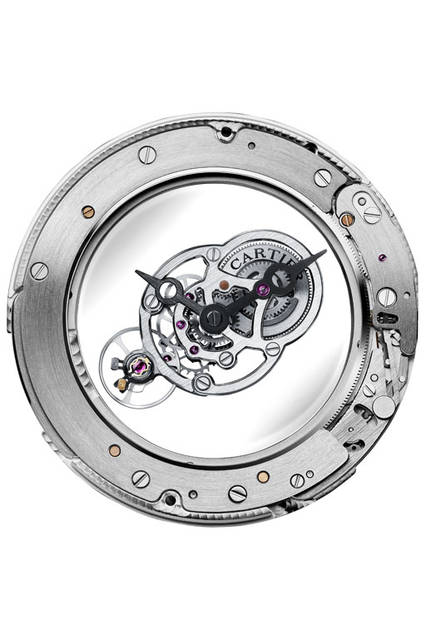cartier|sihh2016|カルティエ <strong>ロトンド ドゥ カルティエ アストロミステリアス</strong><br />ケース|パラジウム950<br />直径|43.5mm<br />ムーブメント|手巻き(Cal.9462MC)<br />パワーリザーブ|50時間<br />ストラップ|ブラックアリゲーター<br />防水|日常生活<br />限定数|世界100本(個別の製造番号入り)<br />発売時期|2016年4月予定<br />価格|2060万円