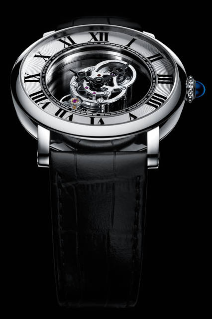 cartier|sihh2016|カルティエcartier|sihh2016|カルティエ <strong>ロトンド ドゥ カルティエ アストロミステリアス</strong><br />ケース|パラジウム950<br />直径|43.5mm<br />ムーブメント|手巻き(Cal.9462MC)<br />パワーリザーブ|50時間<br />ストラップ|ブラックアリゲーター<br />防水|日常生活<br />限定数|世界100本(個別の製造番号入り)<br />発売時期|2016年4月予定<br />価格|2060万円