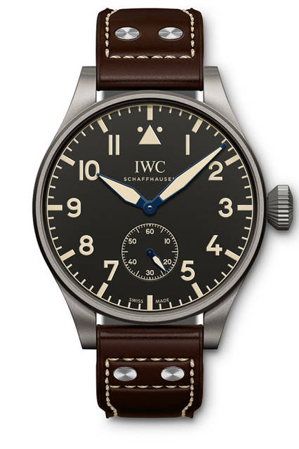 76-IW510401 <strong>ビッグ・パイロット・ヘリテージ・ウォッチ 55</strong><br />ケース|チタン<br />直径|55mm<br />厚さ|13.5mm<br />ムーブメント|手巻き(Cal.98300)<br />防水|6気圧<br />ストラップ|カーフ<br />限定数|100本(直営ブティック限定)<br />発売時期|2016年10月予定<br />価格|186万5000円