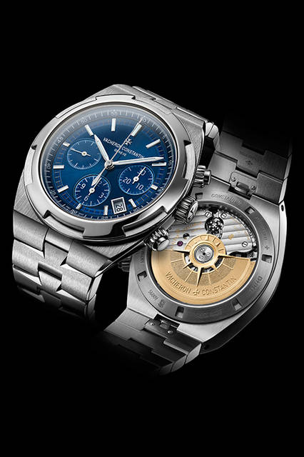 <strong>オーヴァーシーズ・クロノグラフ</strong><br />ケース｜ステンレススチール<br />直径｜42.5mm<br />厚さ｜13.7mm<br />ムーブメント│自動巻き（Cal.5200）<br />機能｜クロノグラフ（12時間積算計、30分積算計）、日付表示<br />防水│15気圧<br />ブレスレット│ステンレススチール（ラバーストラップとアリゲーターストラップ付属）<br />発売時期│2016年6月予定<br />価格│360万円