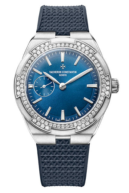 <strong>オーヴァーシーズ・スモールモデル</strong><br />ケース｜ステンレススチール、ベゼルに84個のダイヤモンドをセット<br />直径｜37mm<br />厚さ｜10.8mm<br />ムーブメント│自動巻き（Cal.5300）<br />機能｜日付表示<br />防水│15気圧<br />ストラップ│ステンレススチール（ラバーストラップとアリゲーターストラップ付属）<br />発売時期│2016年6月予定<br />価格│310万円