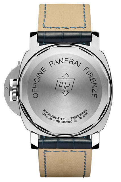 <strong>ルミノール エイトデイズ セット</strong><br />PAM00786<br /><br /><strong>ルミノール デイライト<br />エイトデイズ アッチャイオ-44mm</strong><br />ケース｜ステンレススチール<br />直径｜44mm<br />ムーブメント｜手巻き（Cal.P.5000）<br />ストラップ｜アリゲーター<br />防水｜30気圧<br />発売時期｜2016年夏予定